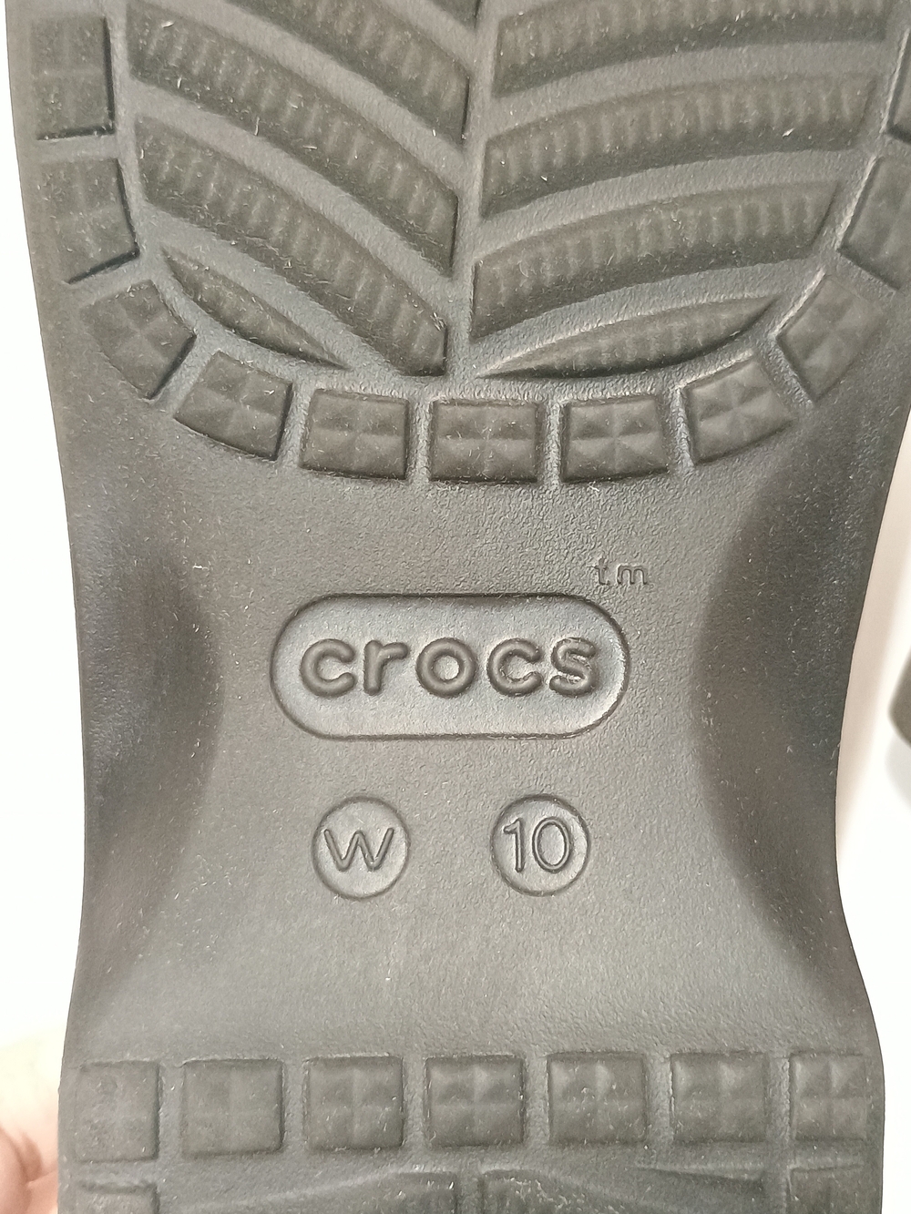 Crocs Black Cross Strap Comfort Slide Sandals Size 10 Women’s - Picture 4 of 5